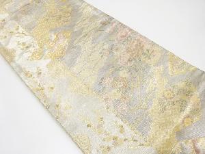 佐賀錦　花車に鶴・古典柄織り出し袋帯